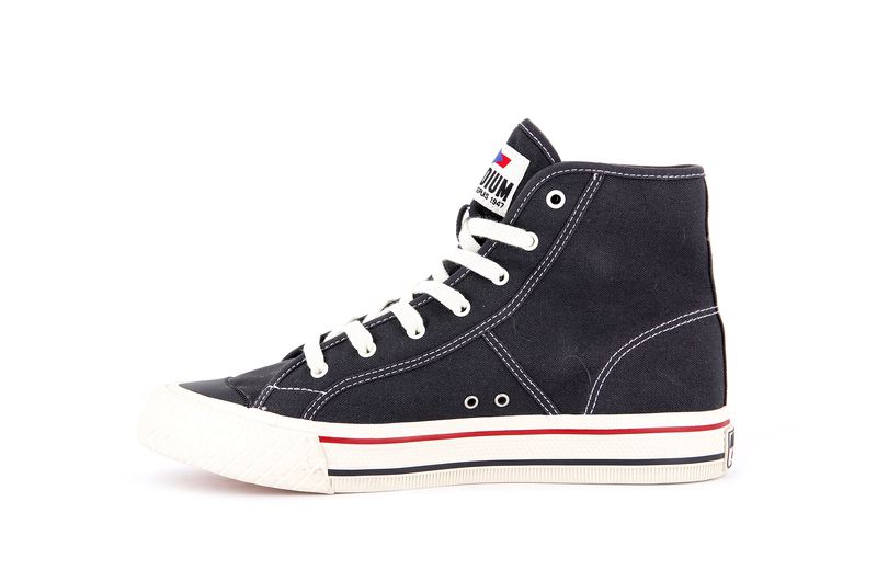 Black Men's Palladium Palla Louvel High Tops | 7318IGNRV