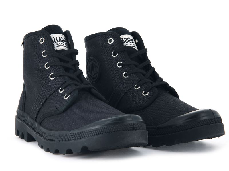 Black Men's Palladium Pallabrousse Boots | 4391HPMCA