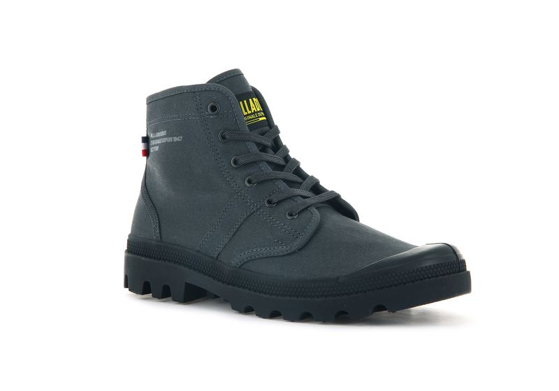 Black Men's Palladium Pallabrousse Legion Wax Boots | 4672ZBQJS