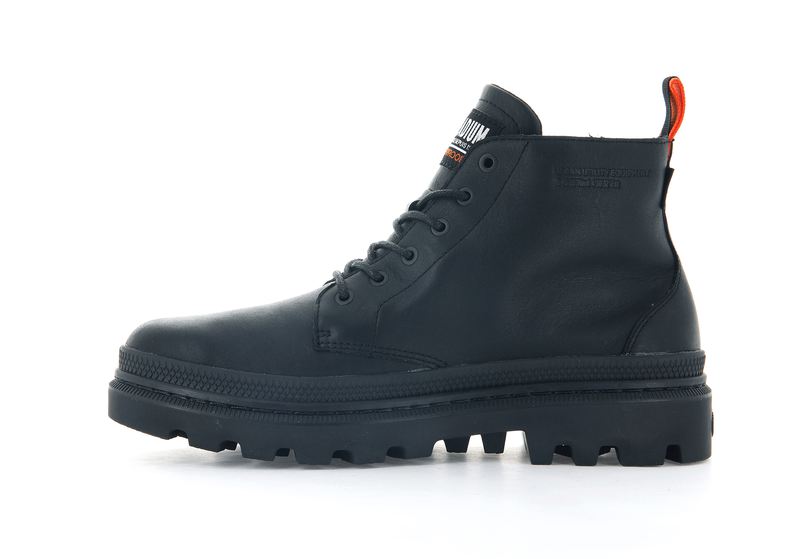 Black Men's Palladium Pallatrooper Hi-2 Boots | 3824VSYCG