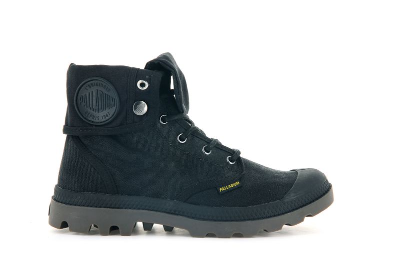 Black Men\'s Palladium Pampa Baggy Wax Boots | 4679YNZHL