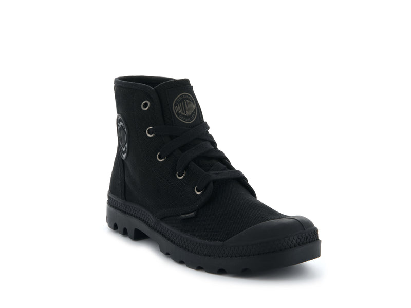 Black Men's Palladium Pampa Hi Boots | 0293JFYMN