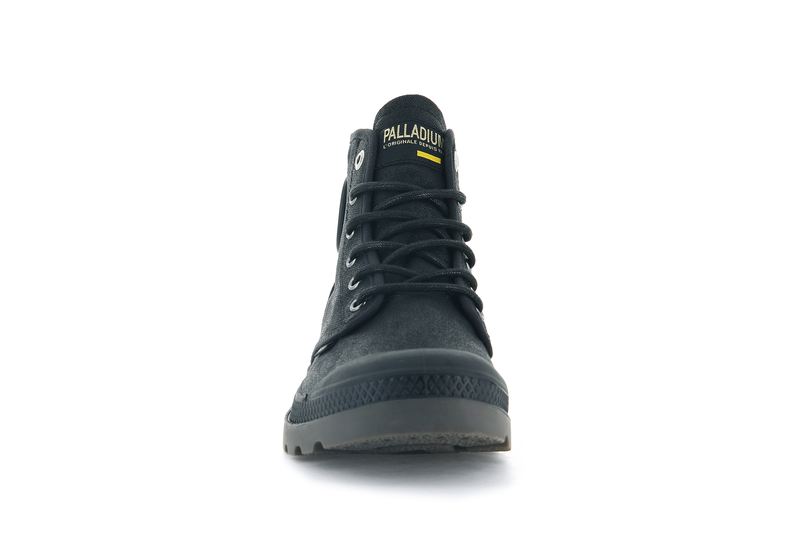 Black Men's Palladium Pampa Hi Wax Boots | 2017YAPRI