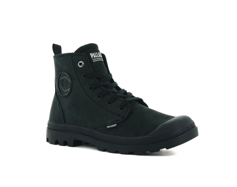 Black Men's Palladium Pampa Hi Zip Nbk Boots | 2685TKPNV