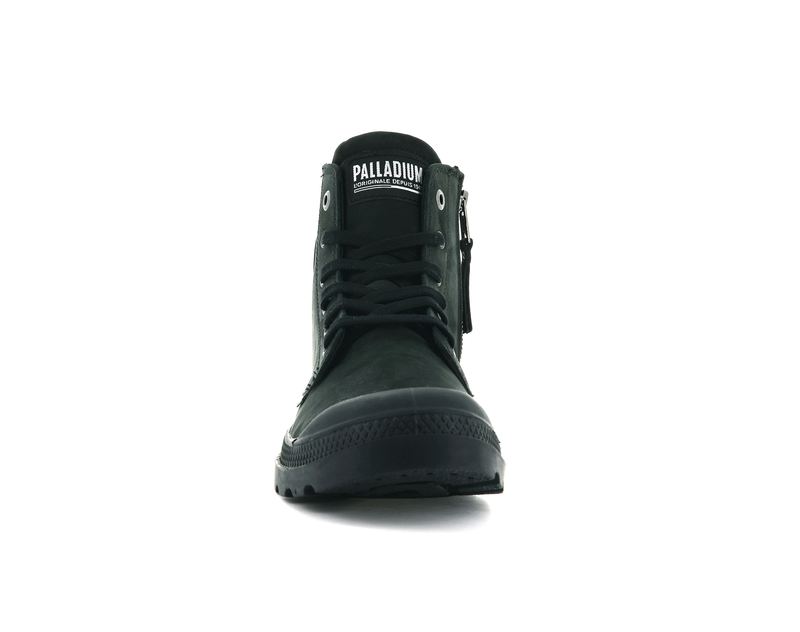 Black Men's Palladium Pampa Hi Zip Nbk Boots | 2685TKPNV