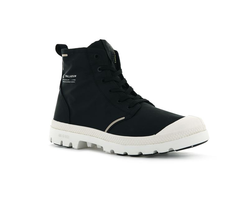 Black Men's Palladium Pampa Lite+ Recycle Wp+ High Tops | 0687RUMGC