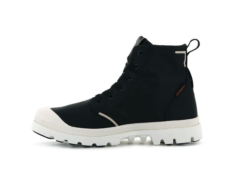 Black Men's Palladium Pampa Lite+ Recycle Wp+ High Tops | 0687RUMGC