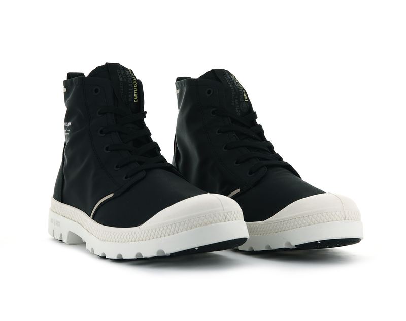 Black Men's Palladium Pampa Lite+ Recycle Wp+ High Tops | 0687RUMGC