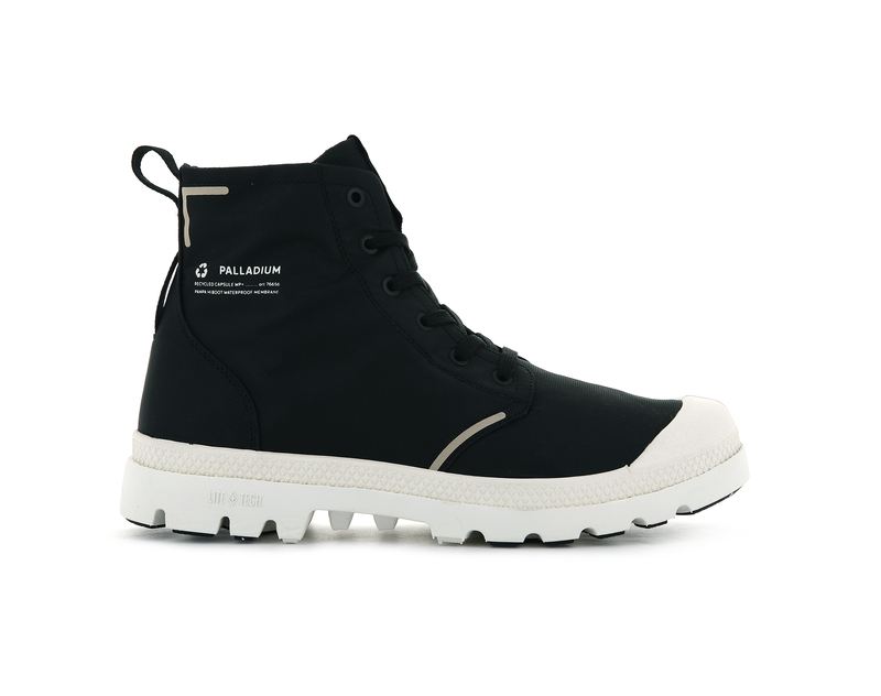 Black Men\'s Palladium Pampa Lite+ Recycle Wp+ High Tops | 0687RUMGC