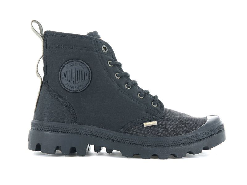 Black Men\'s Palladium Pampa Shade 75th Boots | 3057CDZAX