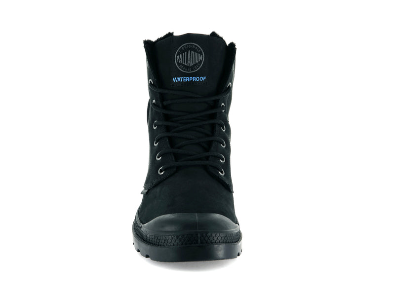 Black Men's Palladium Pampa Sport Cuff Wps High Tops | 0862XYTQM