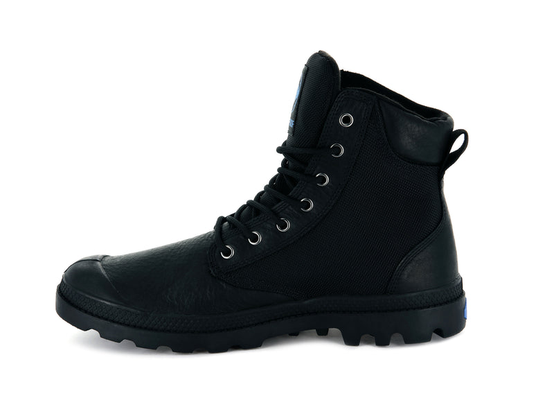 Black Men's Palladium Pampa Sport Cuff Wpn High Tops | 5069XLYFR