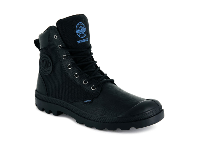 Black Men's Palladium Pampa Sport Cuff Wpn Boots | 8379TZRPJ