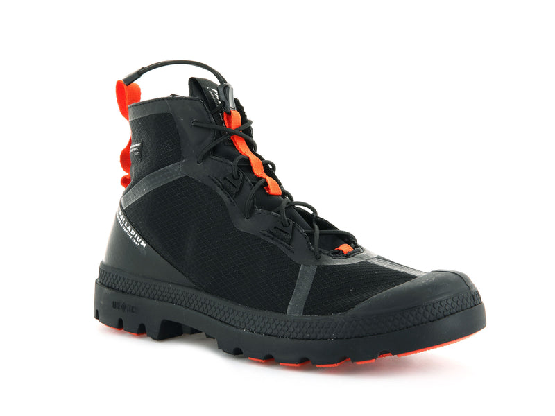 Black Men's Palladium Travel Lite+ Adventure High Tops | 2957OIBKC