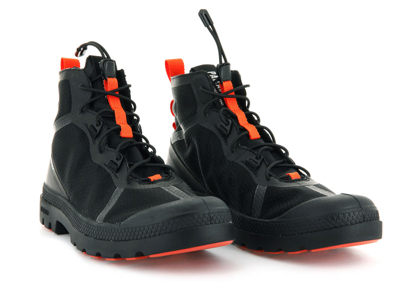 Black Men's Palladium Travel Lite+ Adventure High Tops | 2957OIBKC