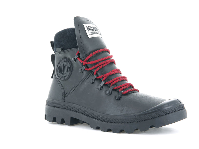 Black Women's Palladium Legion Hiker Boots | 9561EOZAJ