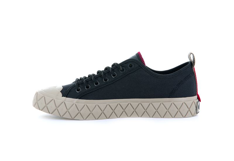 Black Women's Palladium Palla Ace Supply Lo Low Tops | 4021ZSDCO