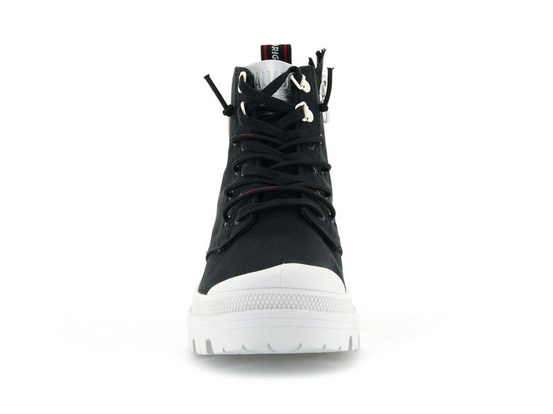 Black Women's Palladium Pallabase Metro High Tops | 0853FBZKW