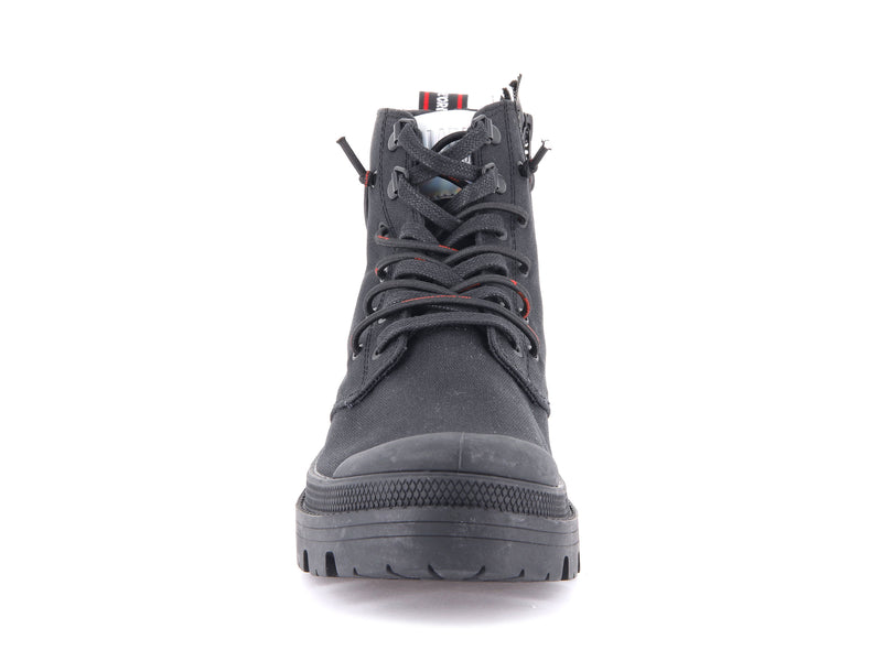 Black Women's Palladium Pallabase Metro Boots | 3861LGOHZ