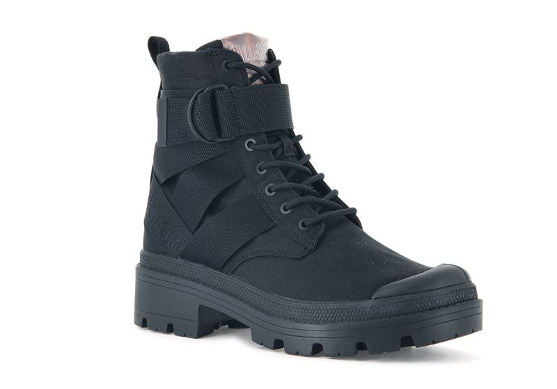 Black Women's Palladium Pallabase Tact S Tx Boots | 0548RGVZK