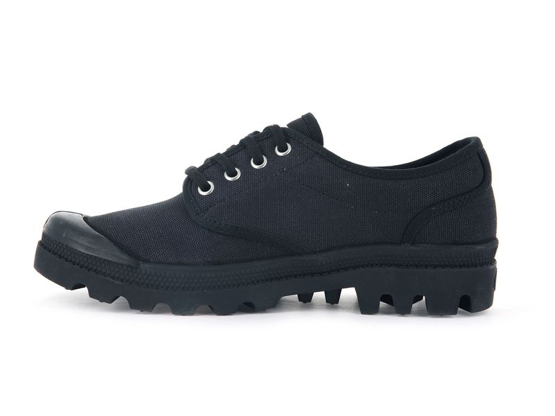 Black Women's Palladium Pallabrousse Oxford Low Tops | 4218IAZDB