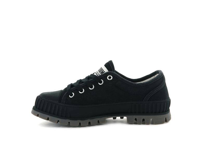 Black Women's Palladium Pallashock Og Low Tops | 6014KQBRH