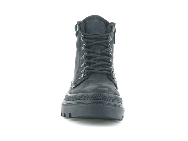 Black Women's Palladium Pallatrooper Hiker Nubuck Boots | 8502XOJFM