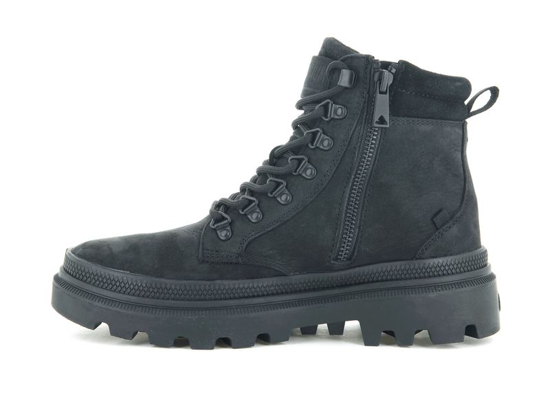 Black Women's Palladium Pallatrooper Hiker Nubuck Boots | 8502XOJFM