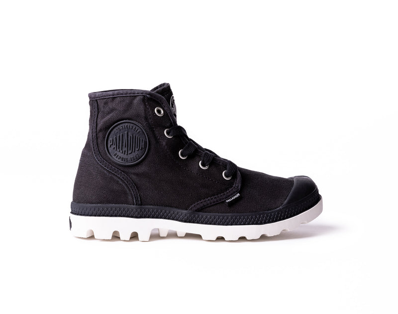 Black Women\'s Palladium Pampa Hi Boots | 0143PHKOS