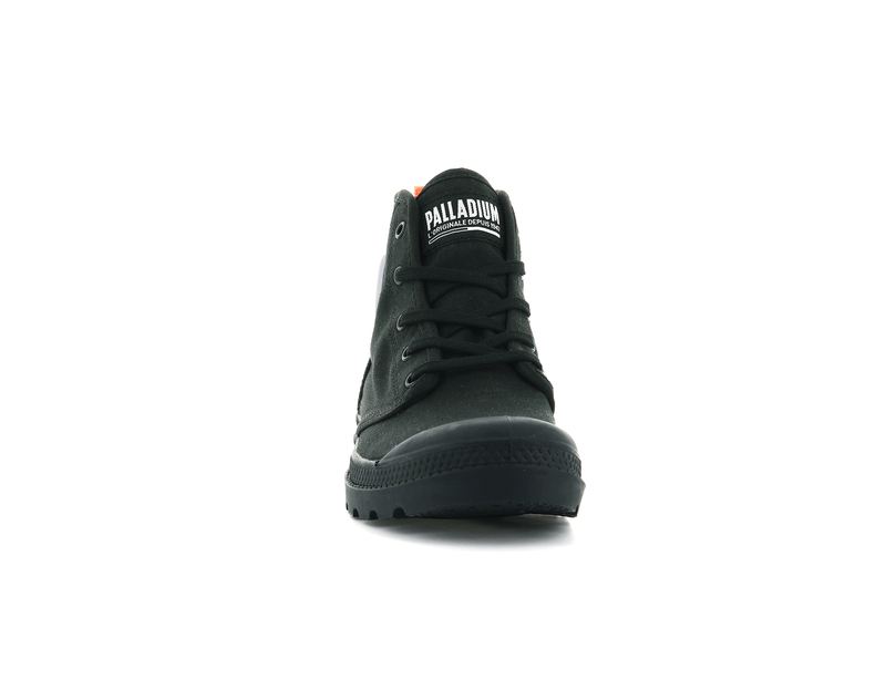 Black Women's Palladium Pampa Hi Twill High Tops | 9762EUIKS