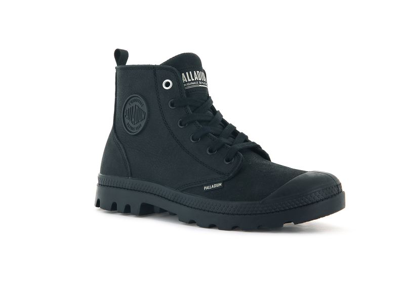 Black Women's Palladium Pampa Hi Zip Sl Boots | 7694ZBYWG