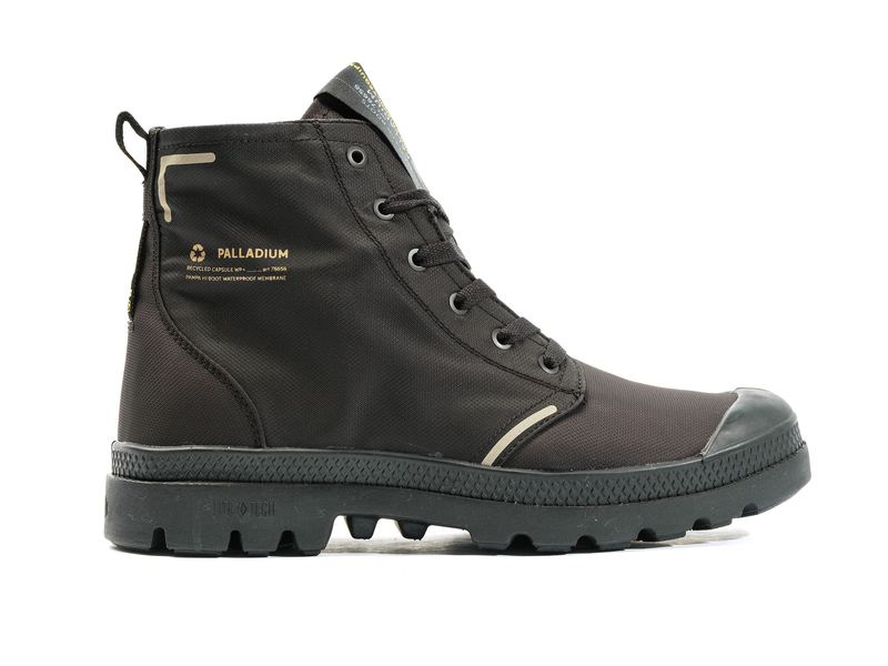 Black Women\'s Palladium Pampa Lite+ Recycle Wp+ Boots | 3760DVMFT