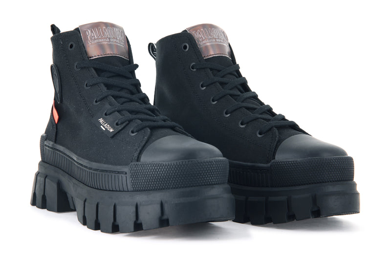 Black Women's Palladium Revolt Hi Tx Boots | 8430XJMEA