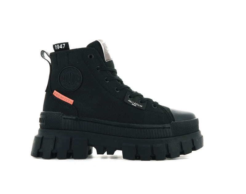 Black Women\'s Palladium Revolt Hi Tx High Tops | 5604XNIPH