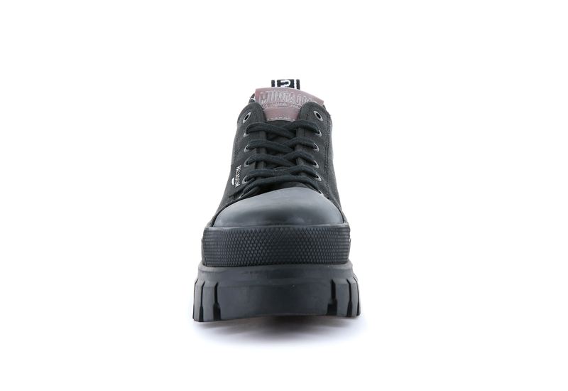 Black Women's Palladium Revolt Lo Tx Low Tops | 7451LMBPD