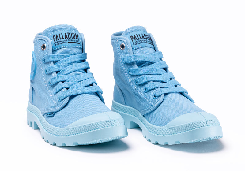 Blue Kids' Palladium Pampa Hi V Boots | 4028ATQXB