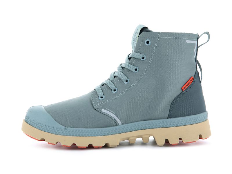 Blue Men's Palladium Pampa Lite+ Recycle Wp+ Boots | 1406MQWXR