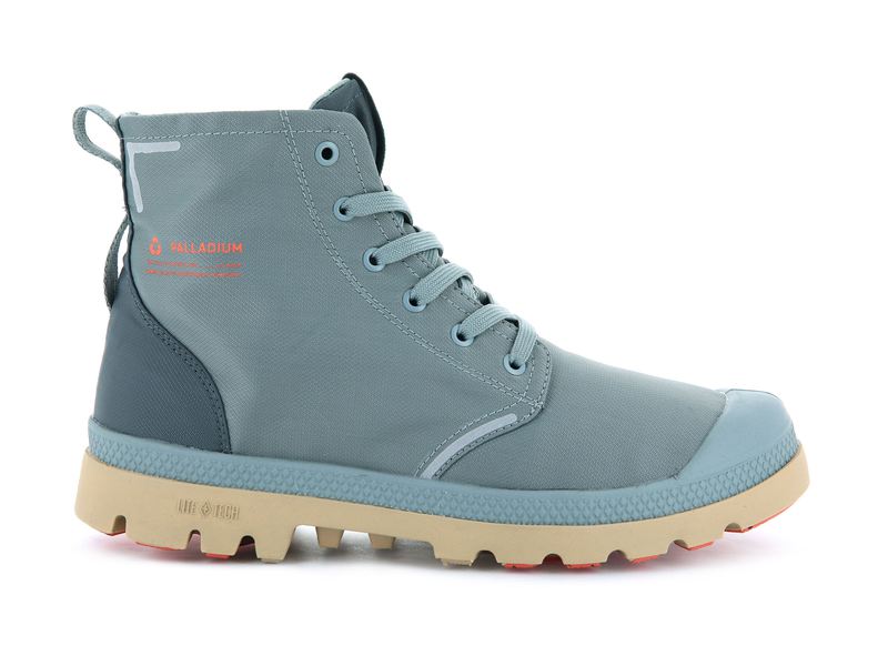 Blue Women\'s Palladium Pampa Lite+ Recycle Wp+ High Tops | 4970KQOHJ