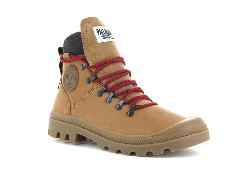 Brown Kids' Palladium Legion Hiker High Tops | 7683UAOBY