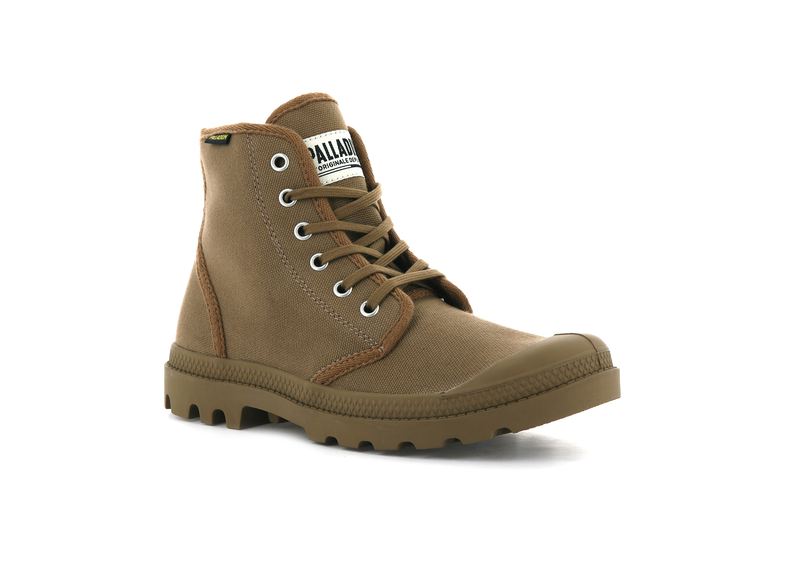 Brown Kids' Palladium Pampa Hi Originale Boots | 8132KPSON