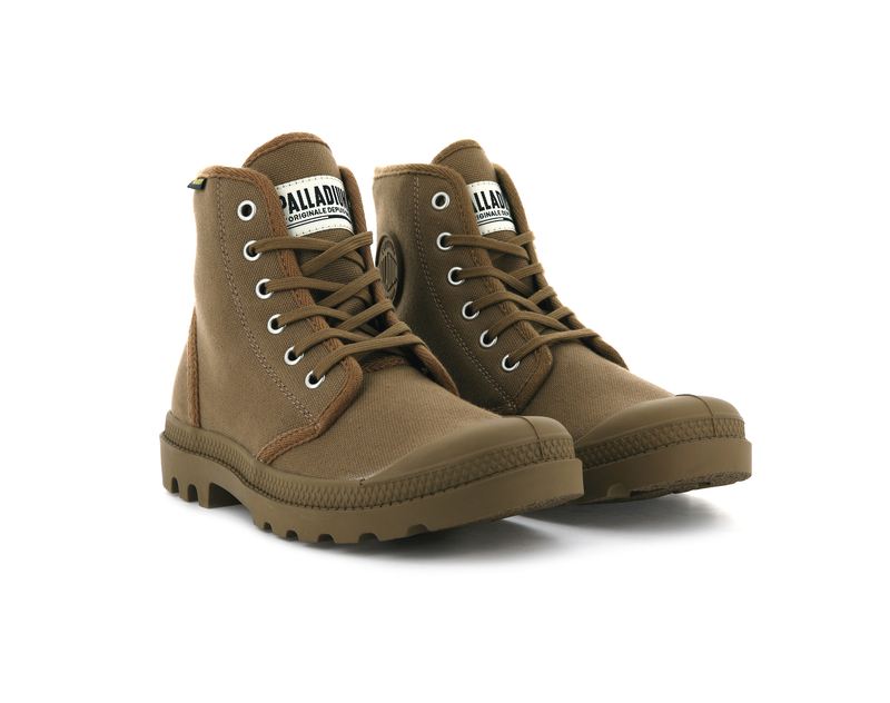 Brown Kids' Palladium Pampa Hi Originale Boots | 8132KPSON