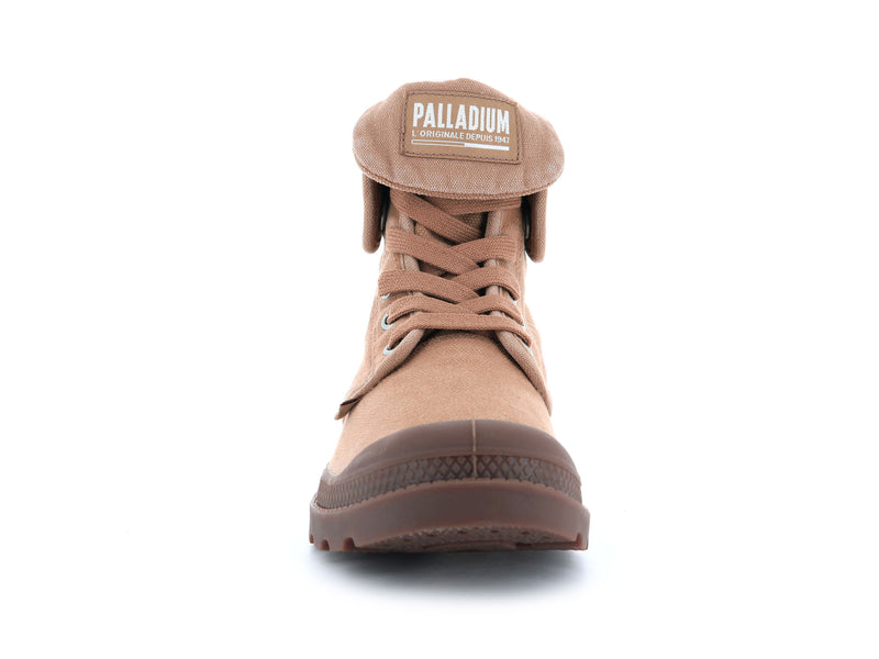 Brown Men's Palladium Baggy Boots | 9043JEFYW