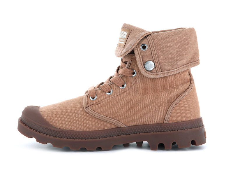 Brown Men's Palladium Baggy Boots | 9043JEFYW