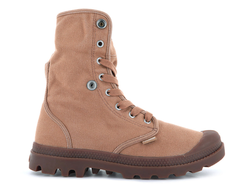 Brown Men's Palladium Baggy Boots | 9043JEFYW