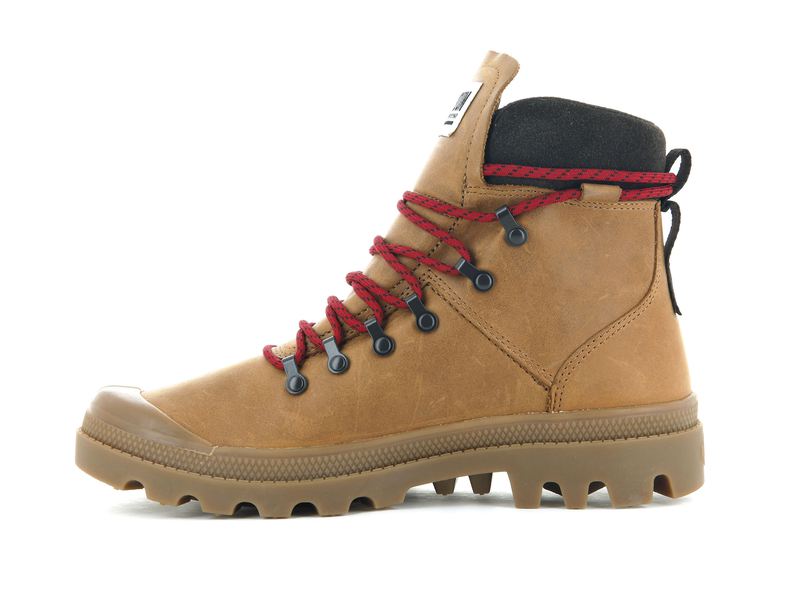 Brown Men's Palladium Legion Hiker High Tops | 4830WGBKI