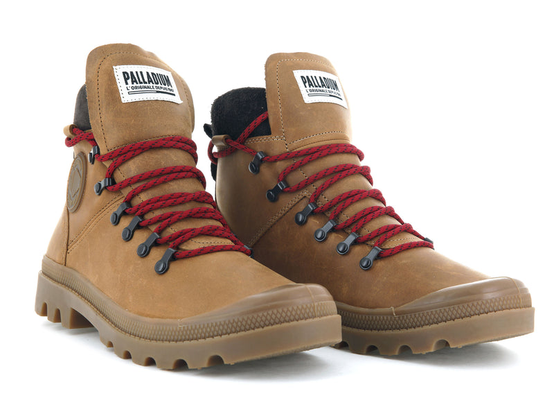 Brown Men's Palladium Legion Hiker High Tops | 4830WGBKI