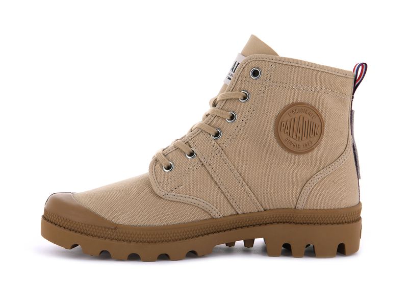 Brown Men's Palladium Pallabrousse Legion 75th Boots | 3078YQCNZ