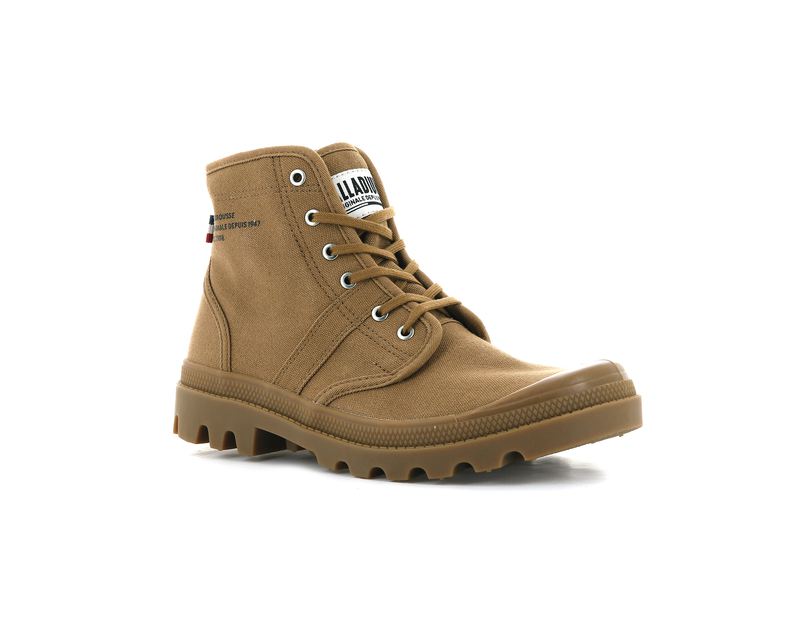 Brown Men's Palladium Pallabrousse Legion High Tops | 7391KAEFB