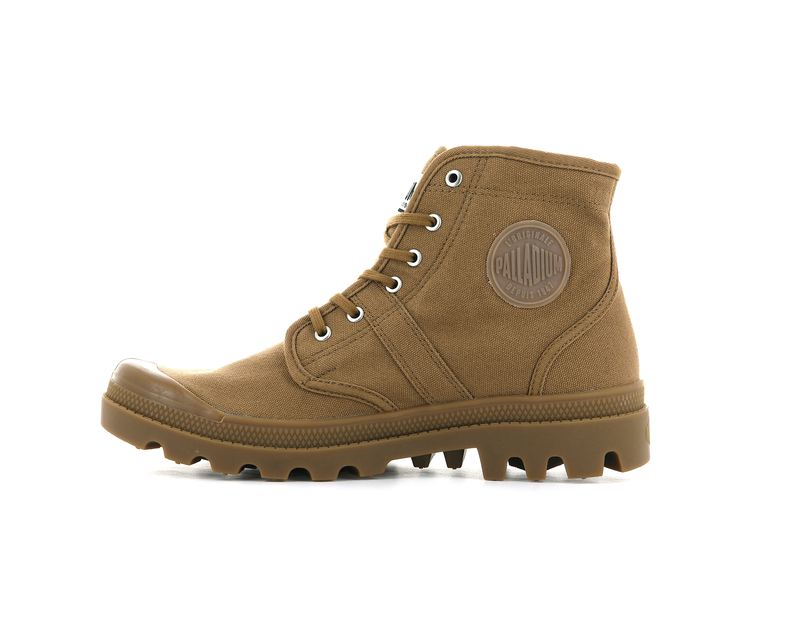 Brown Men's Palladium Pallabrousse Legion High Tops | 7391KAEFB