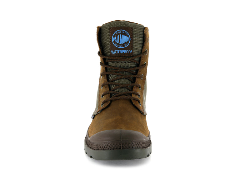 Brown Men's Palladium Pampa Sport Cuff Wpn Boots | 3629ISAEZ